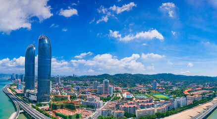 View platform of Yanwu Bridge in Xiamen, China