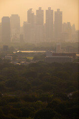 都市風景バンコクの朝