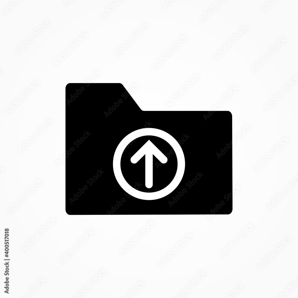 Poster button upload folder icon