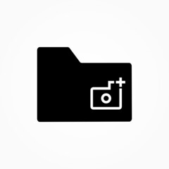 camera and folder icon