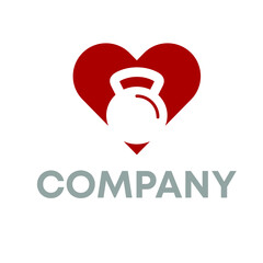 Heart Dumbbell Logo