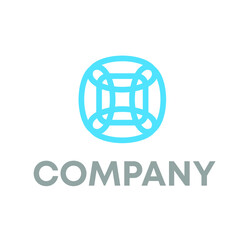 simple mandala logo design vector