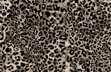 Full seamless jaguar cheetah animal skin pattern. Design for leopard colored textile fabric printing. Suitable for fashion use.
