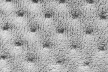 Grey fur textile textured background