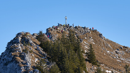 Crowded Mountain Top in December 2020