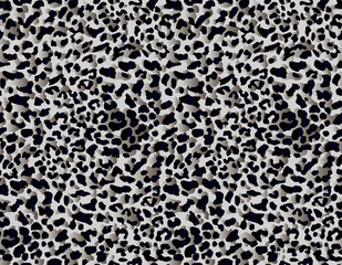 Full Seamless Leopard pattern design. Repeating Animal vector illustration background for fashion textile