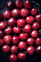 Fresh cherries background