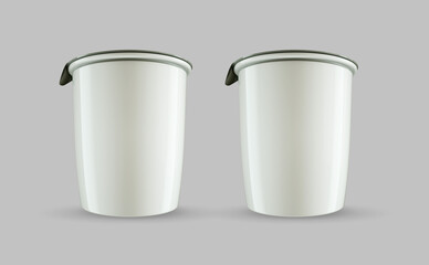 Yogurt cup mockup design