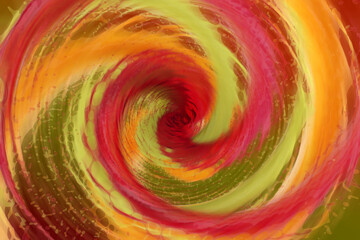 swirl of colored liquid