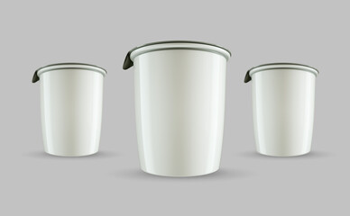 Yogurt cup mockup design