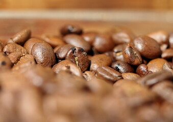 coffee beans on the ground