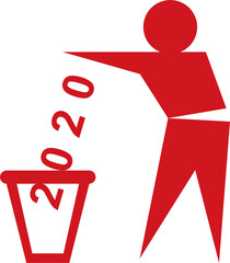 Wegwerfen M&uuml;ll 2020 Jahreswechsel 2021 