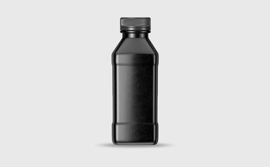 Plastic bottle mockup design 3d rendering