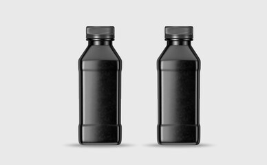 Plastic bottle mockup design 3d rendering