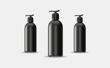 Pump gel Bottle Mockup design 3d rendering