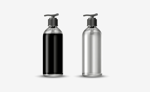 Pump gel Bottle Mockup design 3d rendering