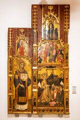 Our Lady of Gracia and Sant Vicenç, 15th century, Francesc Comes, tempera on panel, church of the...
