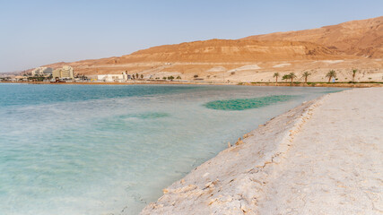 Beautiful view of the Dead Sea .