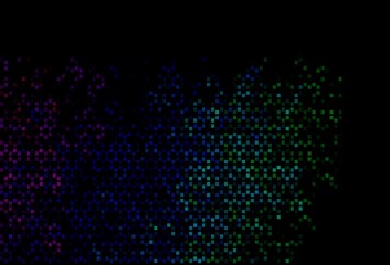 Dark Multicolor, Rainbow vector background with rectangles.