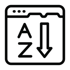 
Web landing icon of solid design, website interface 
