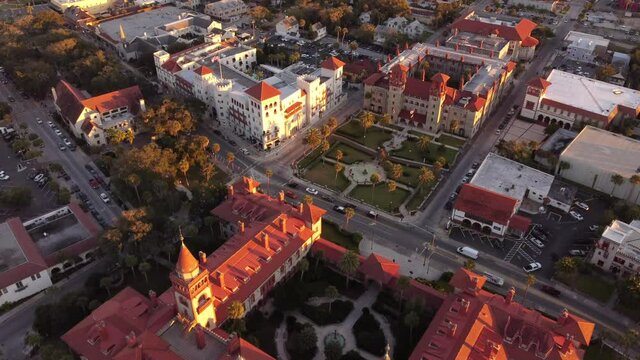 4k aerial St Augustine FL USA