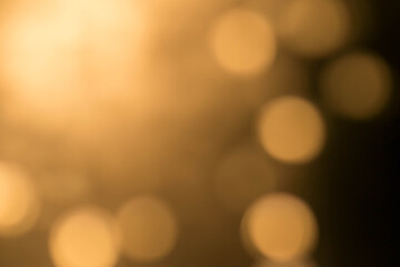 Bokeh. The texture of the lights. Colored lights. Golden bokeh.