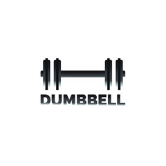 Dumbbell logo and vector for fitness company