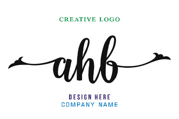 AHB lettering logo is simple, easy to understand and authoritative