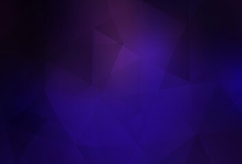 Fototapeta premium Dark Purple, Pink vector polygon abstract backdrop.