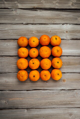 citrus on a white wooden background
