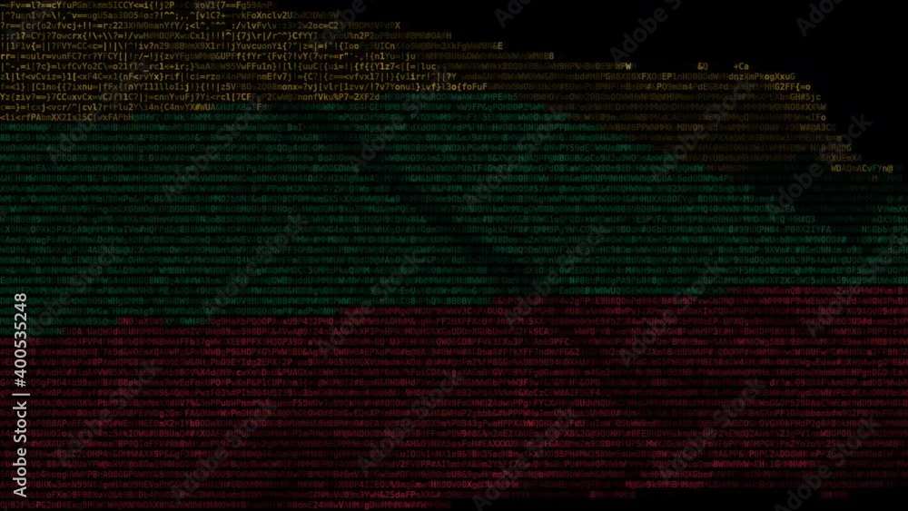 Aufkleber waving digital flag of lithuania on computer screen, looping motion background