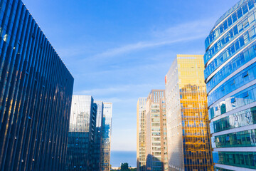 Scenery of urban CBD in Xiamen City, Fujian Province, China