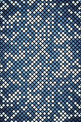 blue and white tiles. Pixels and squares