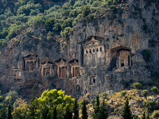 Felsengräber. Kaunos in Dalyan
