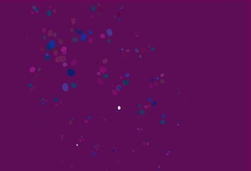 Obraz premium Light Pink, Blue vector template with bent lines.