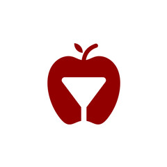 Apple Glass Logo Design 