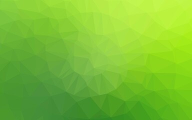 Light Green vector triangle mosaic cover.