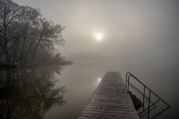 Naklejka premium Nebel in Bayern