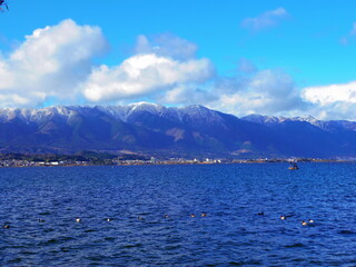 冬の琵琶湖（滋賀県大津市）