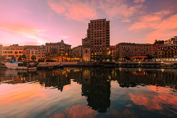 Savona, Vecchia Darsena al tramonto