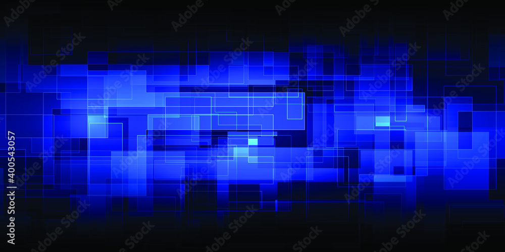 Poster digital block structure patterns for digital technology background banner and wallpapers.vector illu
