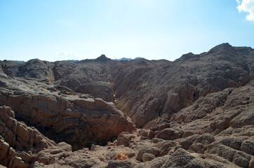 Desert of Sinai Peninsula, Egypt. Near Sharm El Sheikh