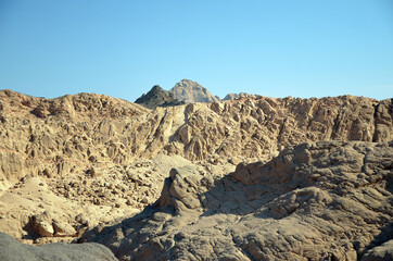 Desert of Sinai Peninsula, Egypt. Near Sharm El Sheikh