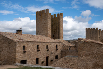 medieval walls and towers in spain