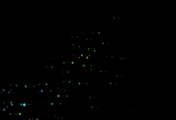 Dark blue, yellow vector layout with circles, lines, rectangles.