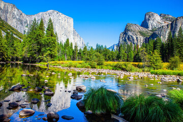 The water of the Merced River