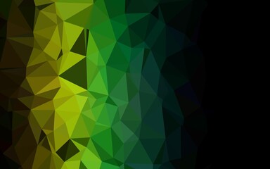 Dark Multicolor, Rainbow vector triangle mosaic texture.