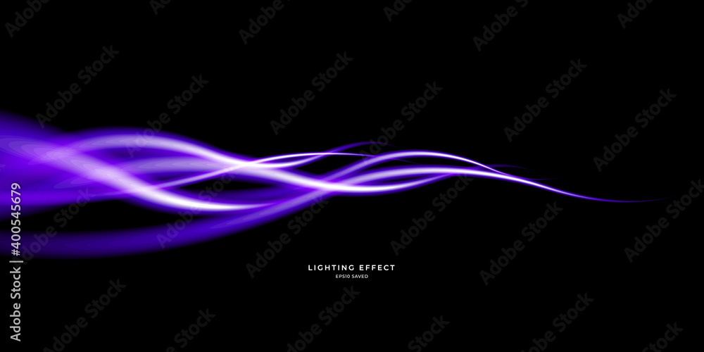 Sticker abstract vector neons wave. bright sparkling background.