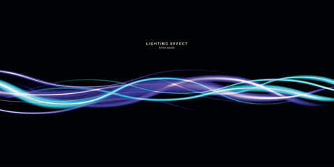 abstract vector neons wave. bright sparkling background.