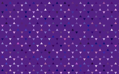 Light Purple vector seamless backdrop with lines, triangles.